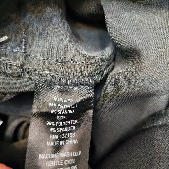 Worthington X Jason Bolden Women's Black Wide Legs Satin Trim Pants Size XS - Picture 8 of 10